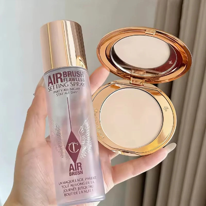Avenel Setting Spray & Glow Powder — Lock In Your Look with Luminous Finish